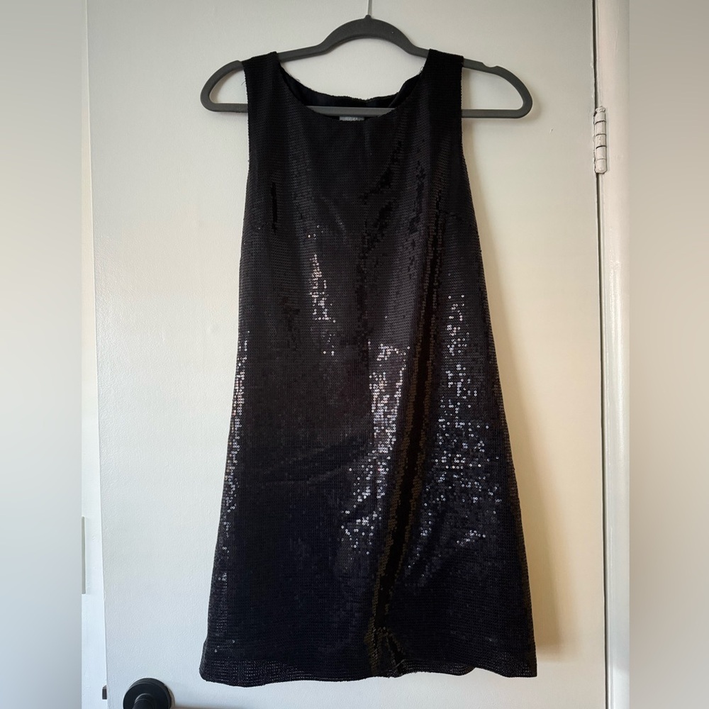 H&M Sequined Midnight Blue/Black Mini Dress